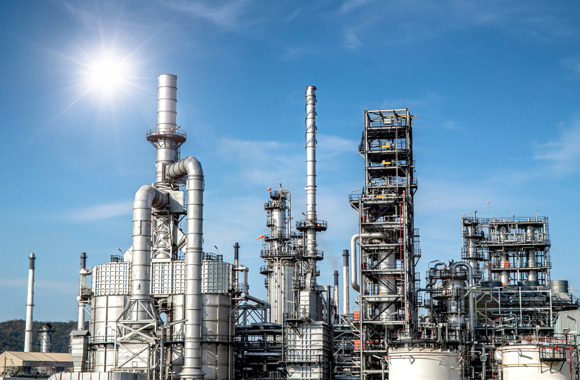 gas refineries and equipment for oil refining process