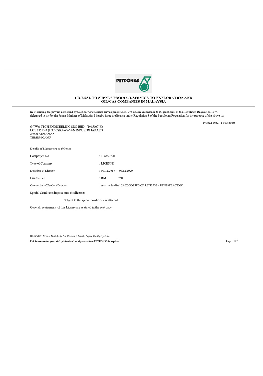 616824 DBV register License to supply product and service