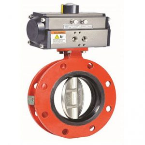 Butterfly valve for pressure control